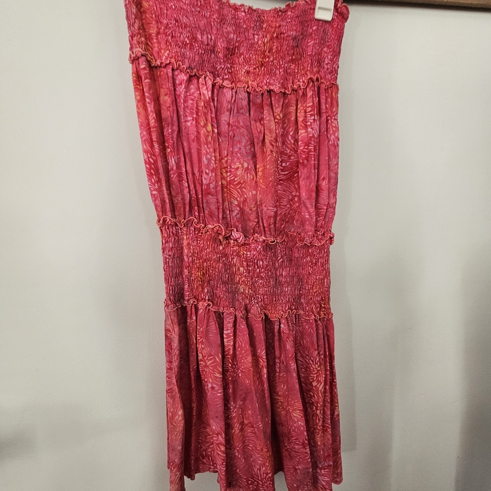 Dragonfly Imports Strapless Floral Cover Up/Dress. O/S NWOT